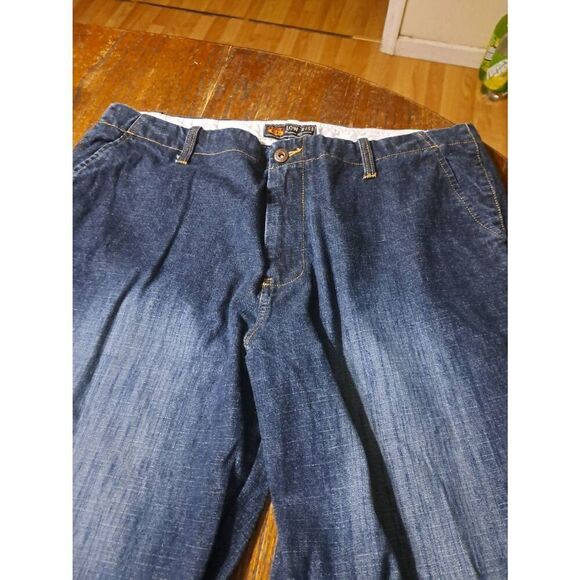 Size 18 Route 66 Low Rise Cotton Denim Blue Jean Capris w Pockets Belt Loops - Picture 2 of 4